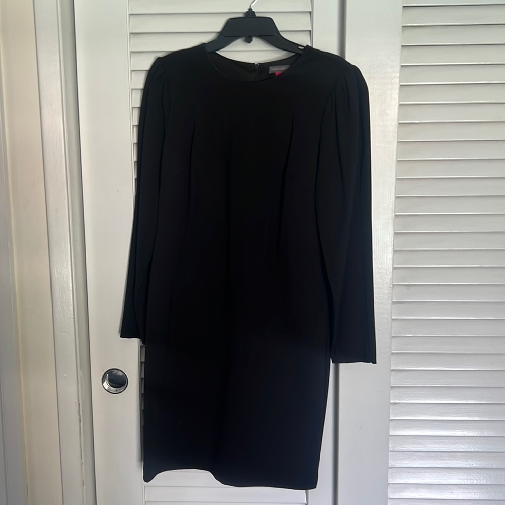 NWT Vince Camuto black long sleeve dress size 10